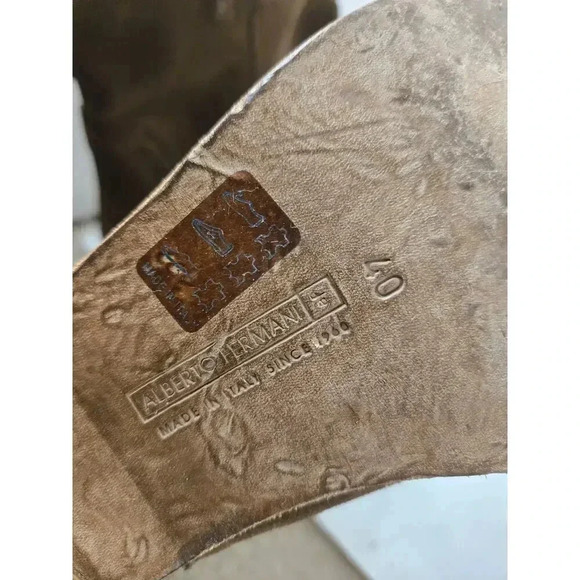 ALBERTO FERMANI Brown Suede MADE IN ITALY Women's Boots Size 40 - Picture 6 of 6